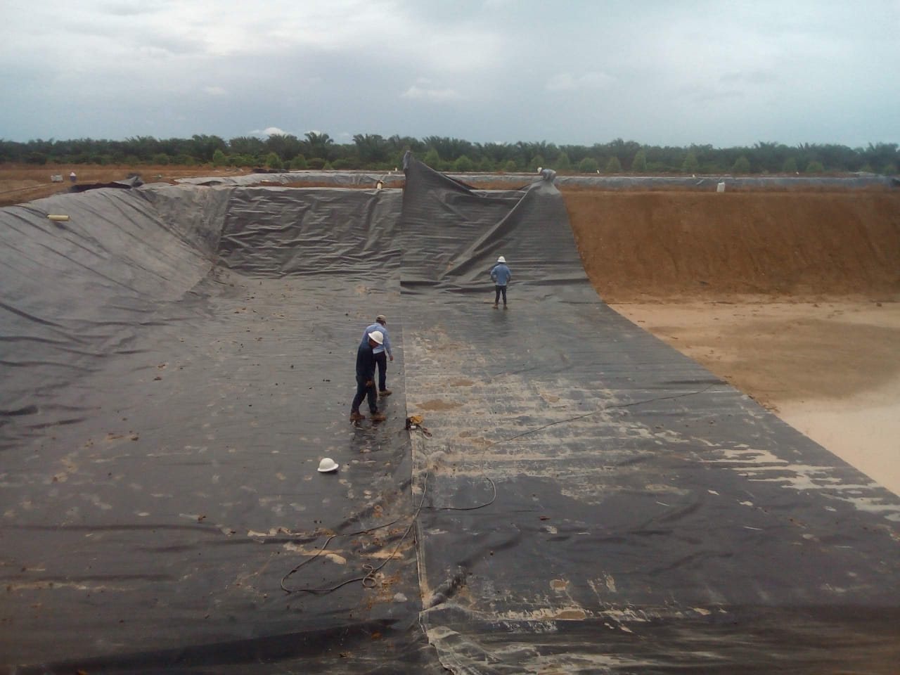 piscina de oxidacion geotextil